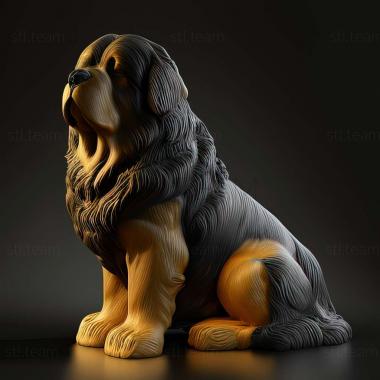 3D model Tibetan Mastiff dog (STL)
